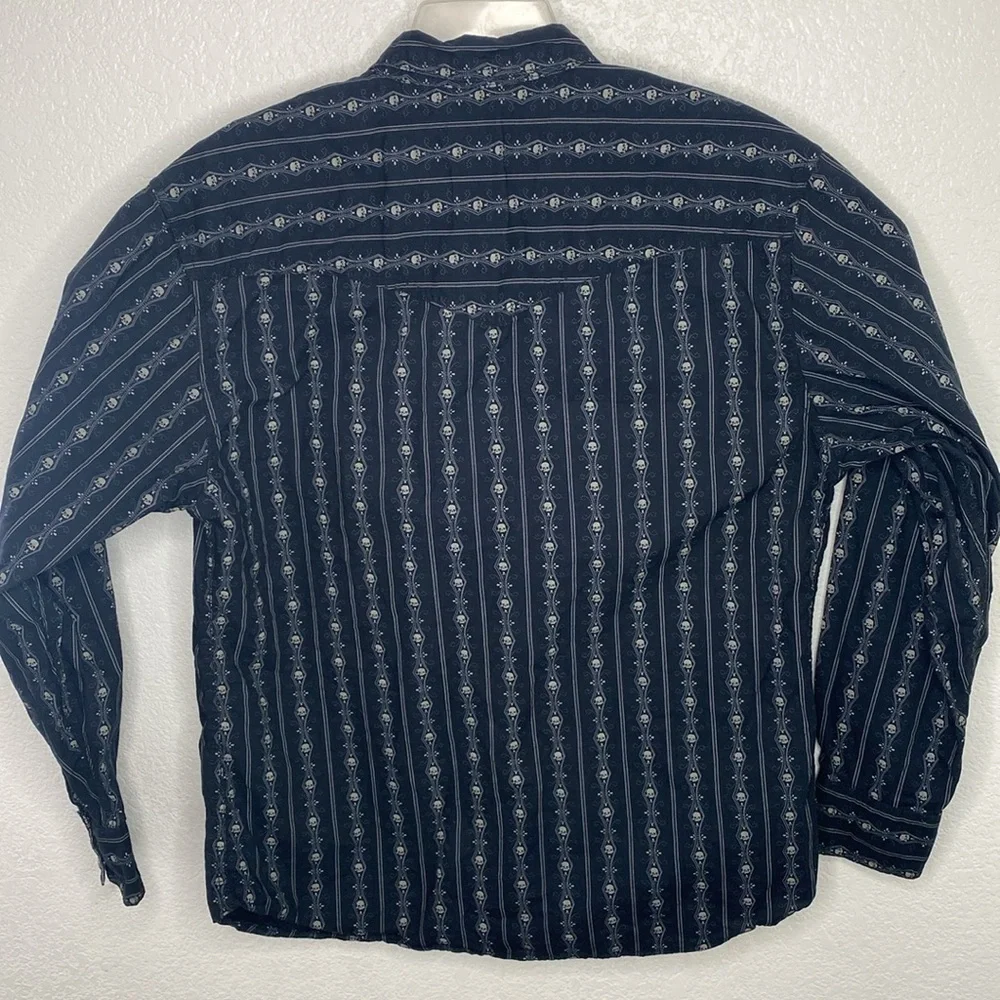 Scully Men’s Black Snap Button Western Shirt Size M